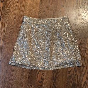 Glitter mini skirt